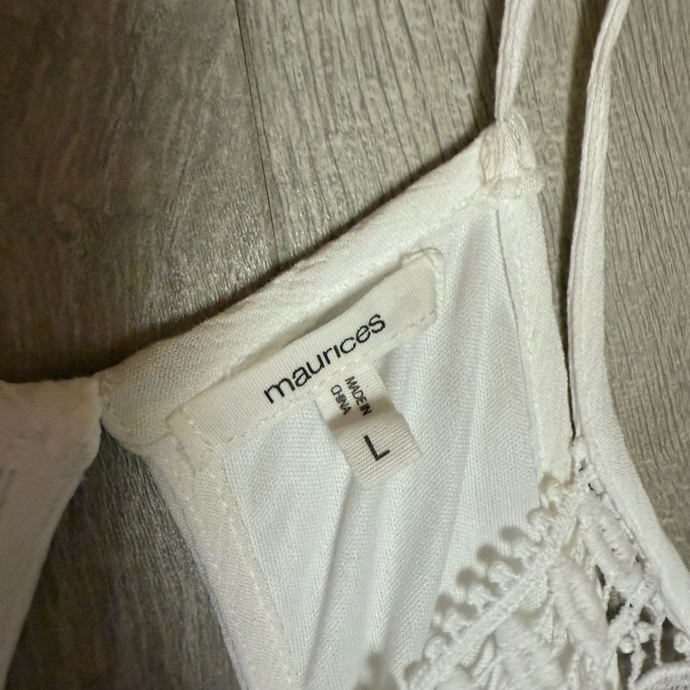 Maurices White Lace Detail Dress - Picture 3 of 7